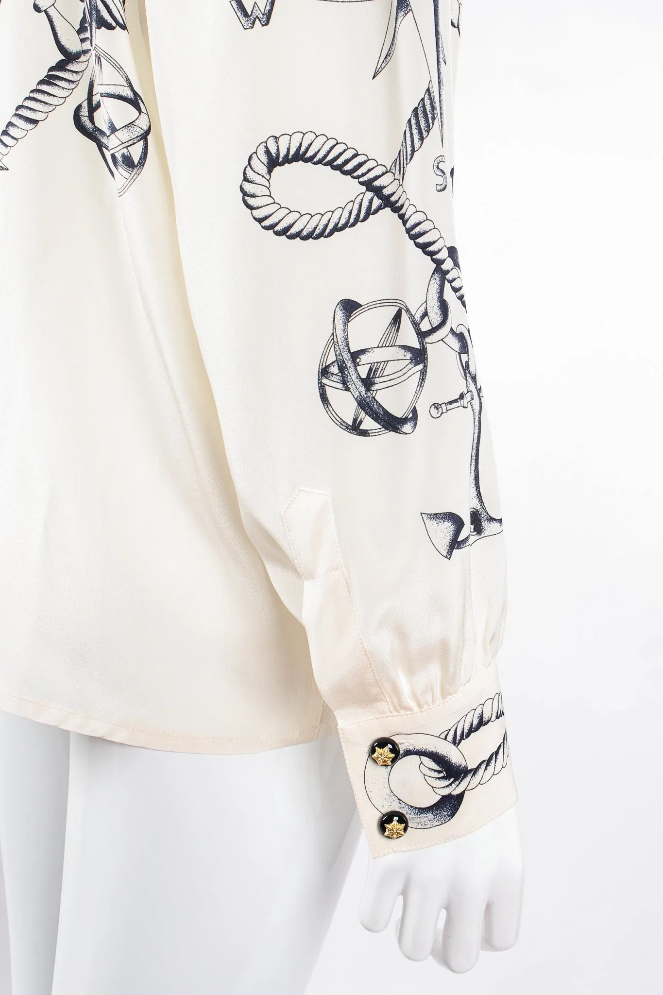 Compass Star Nautical Silk Shirt