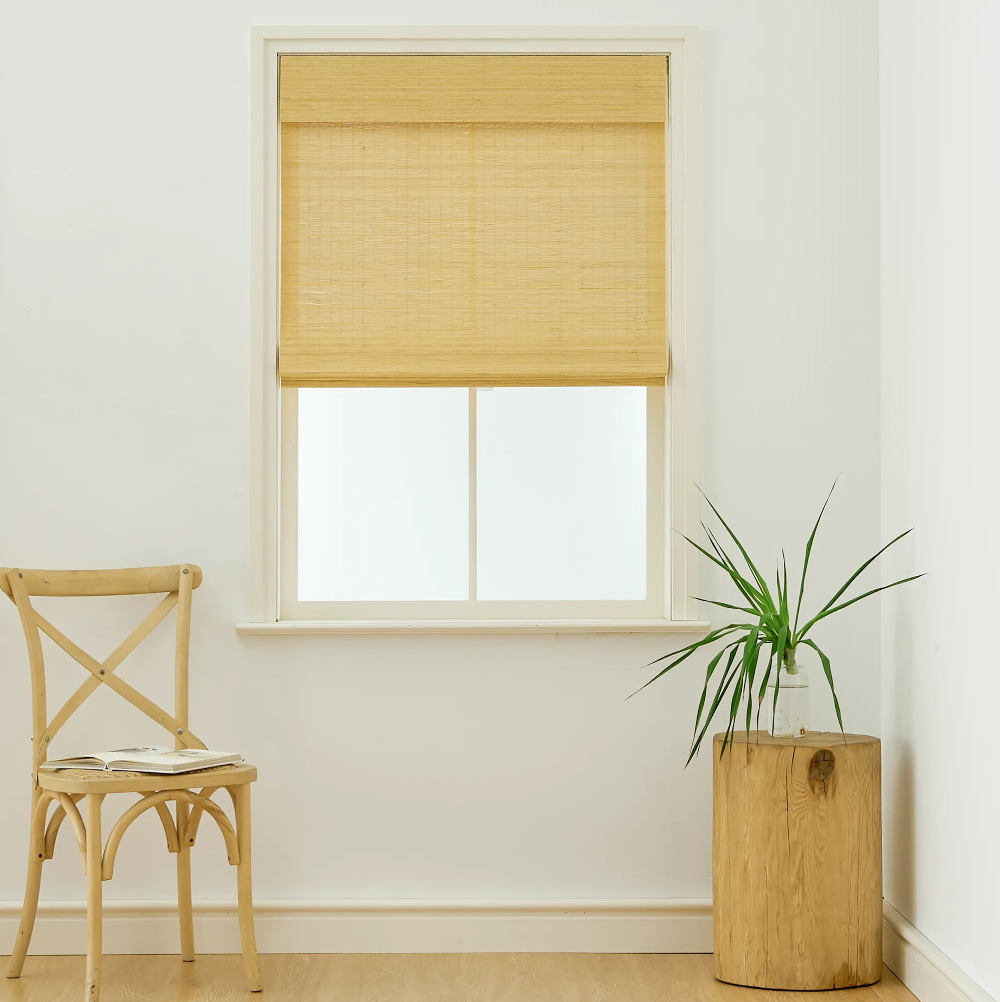 Cora Woven Bamboo Shade| Earthy Yellow
