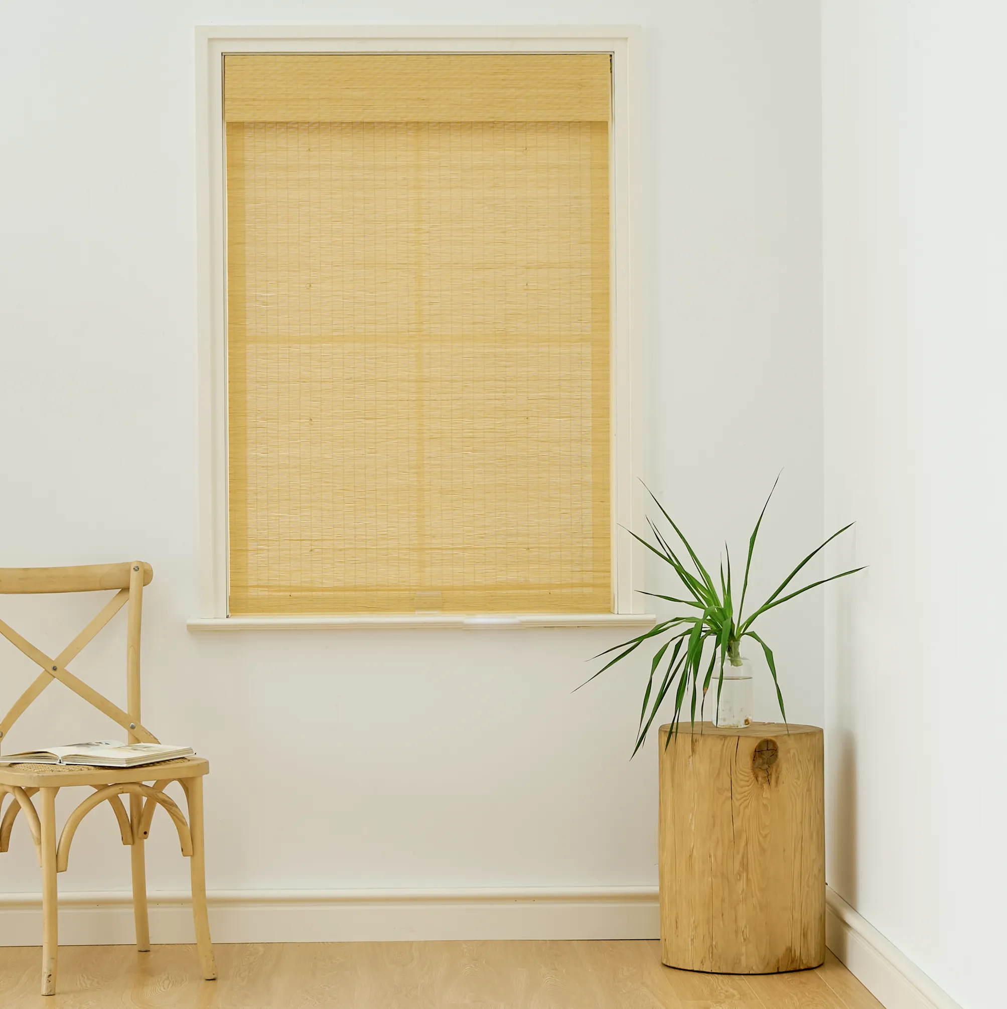 Cora Woven Bamboo Shade| Earthy Yellow