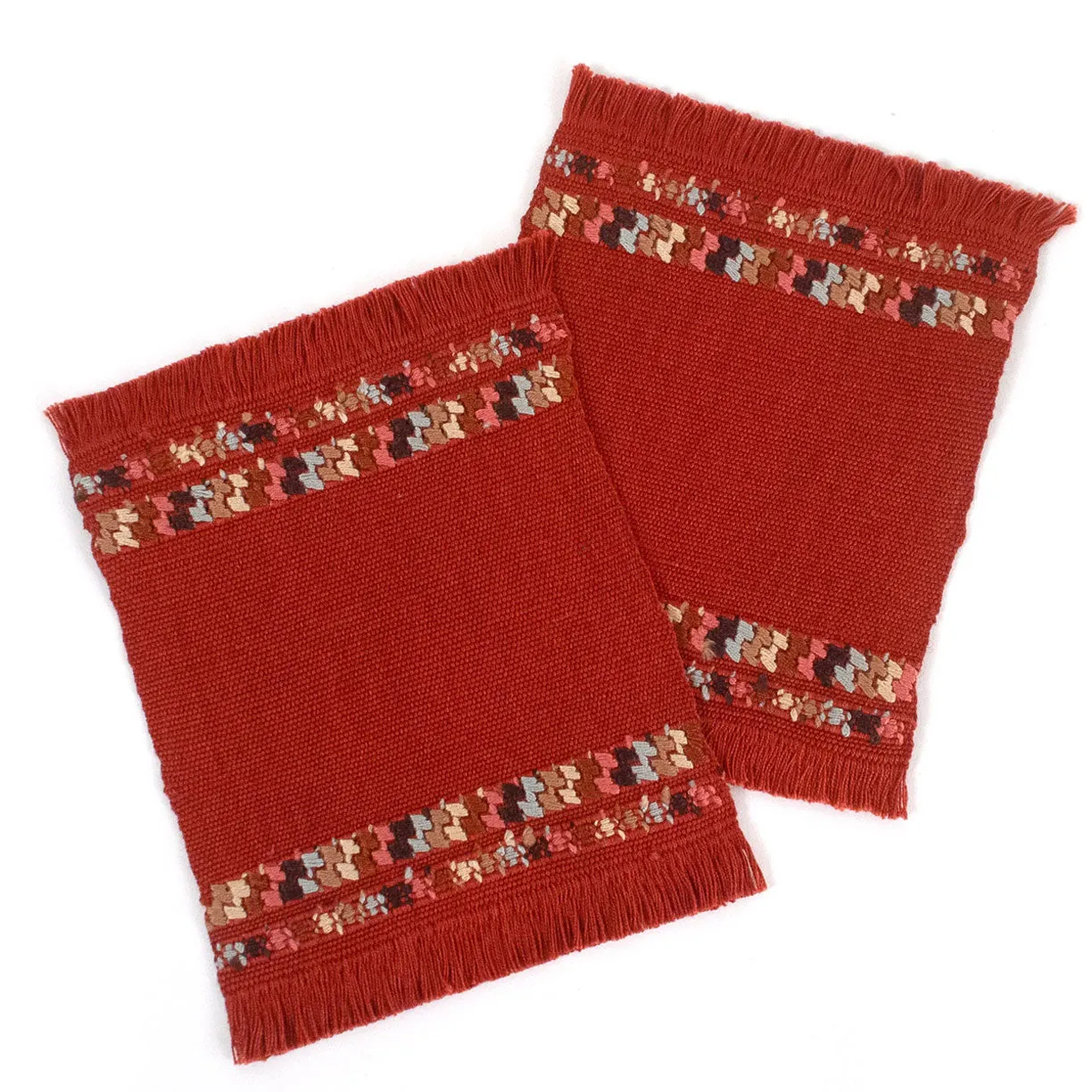 Cotton Coaster Set of 2 /Multiple Colors