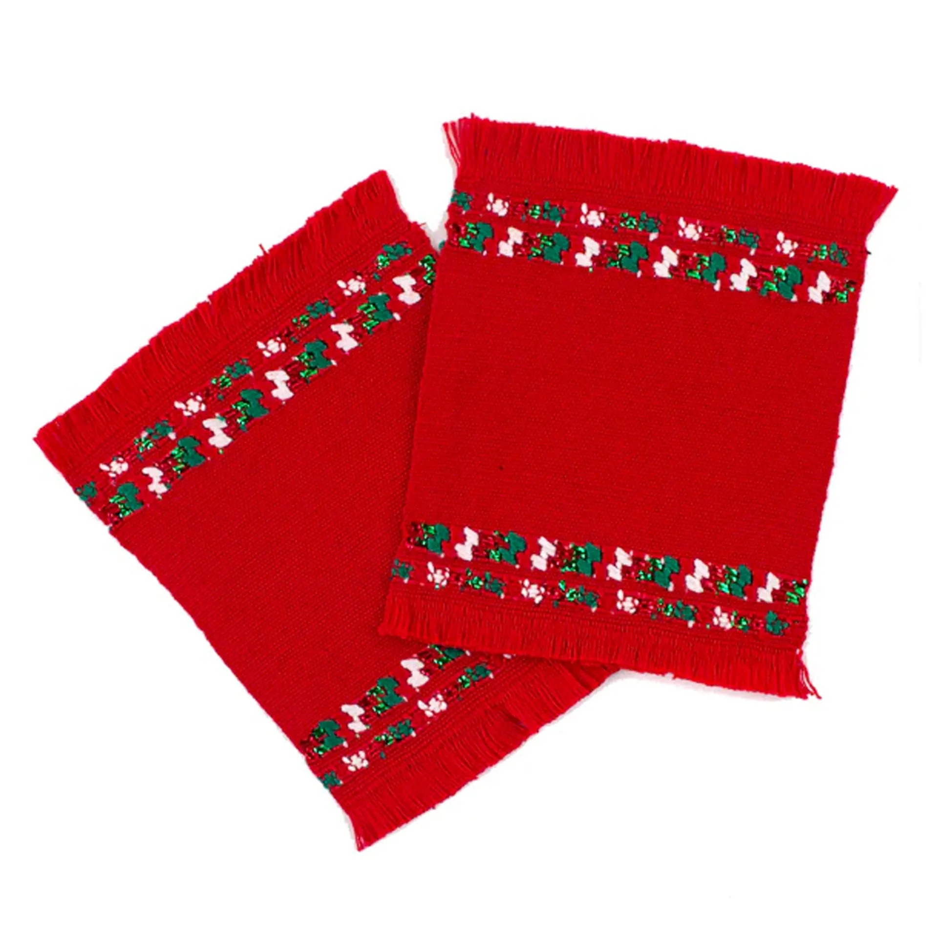 Cotton Coaster Set of 2 /Multiple Colors
