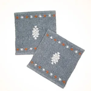 Cotton Coaster Set of 2 /Multiple Colors