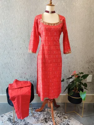 Cotton kurtie duppatta Maternity kurta Maternity dress indian Indian salwar kameez simple daily wear kurta for women branded kurta