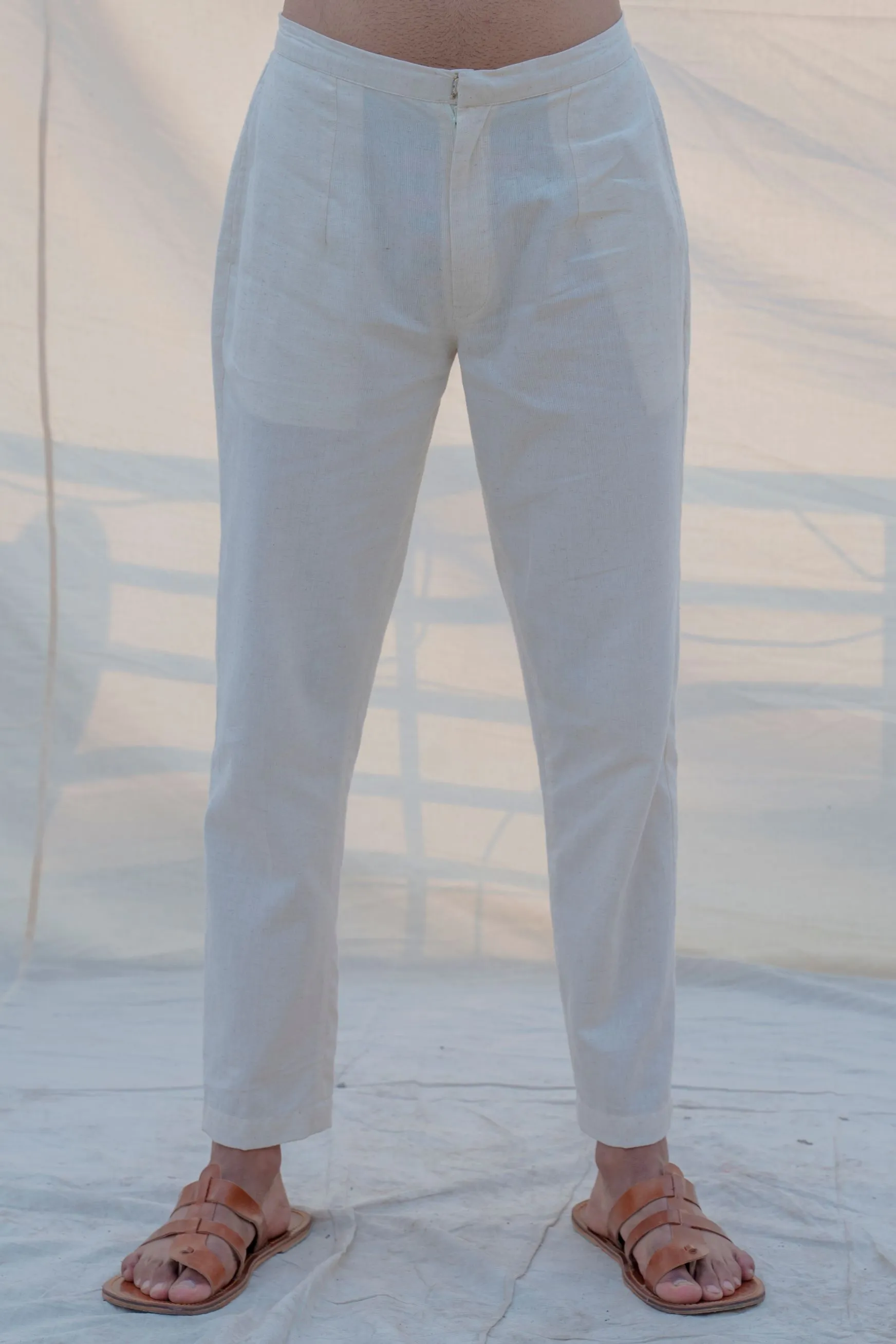 Cotton X Linen Wine Kurta with Pant Set