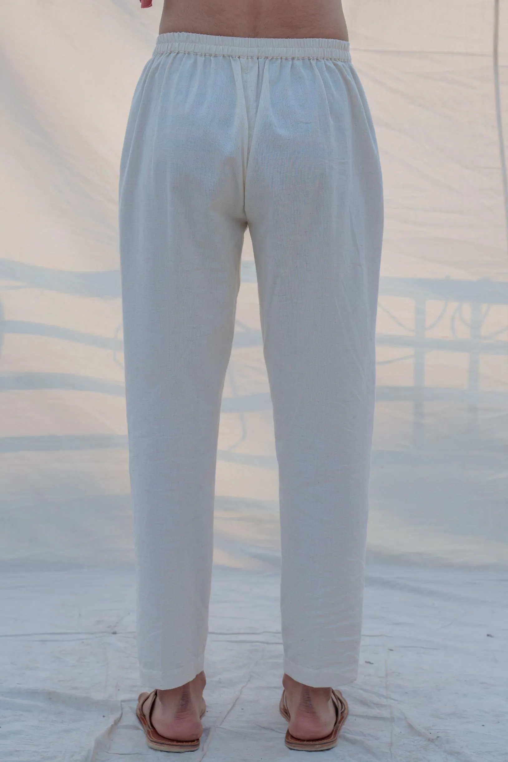Cotton X Linen Wine Kurta with Pant Set