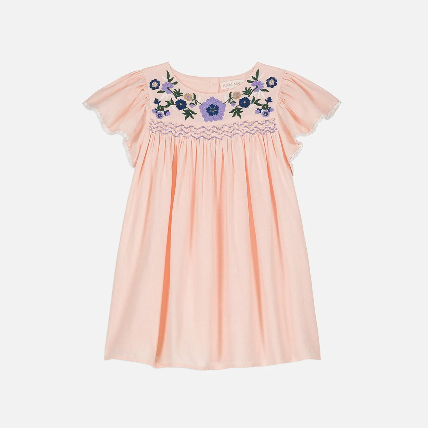 Cotton/Linen Ana Dress - Blush