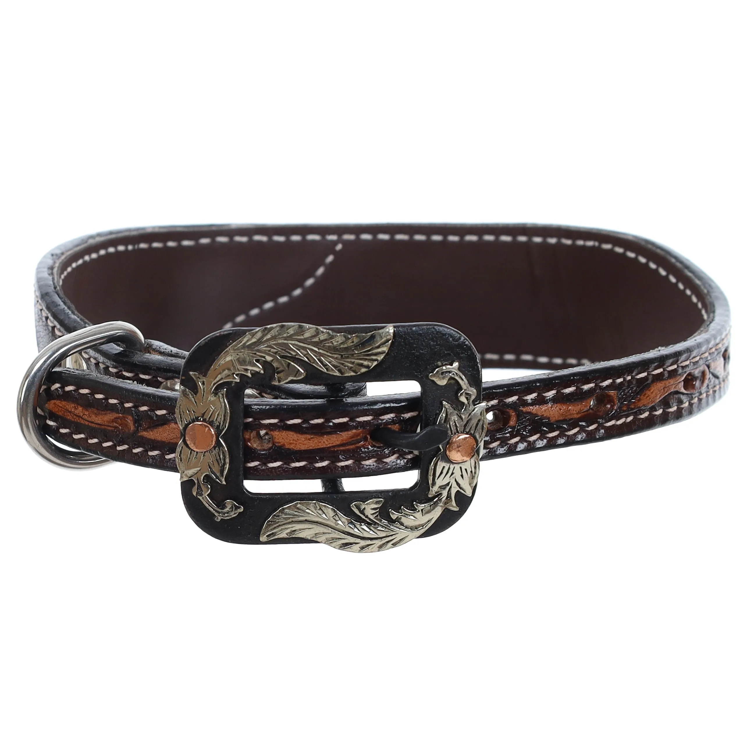 Cowhide and Tool Leather Dog Collar