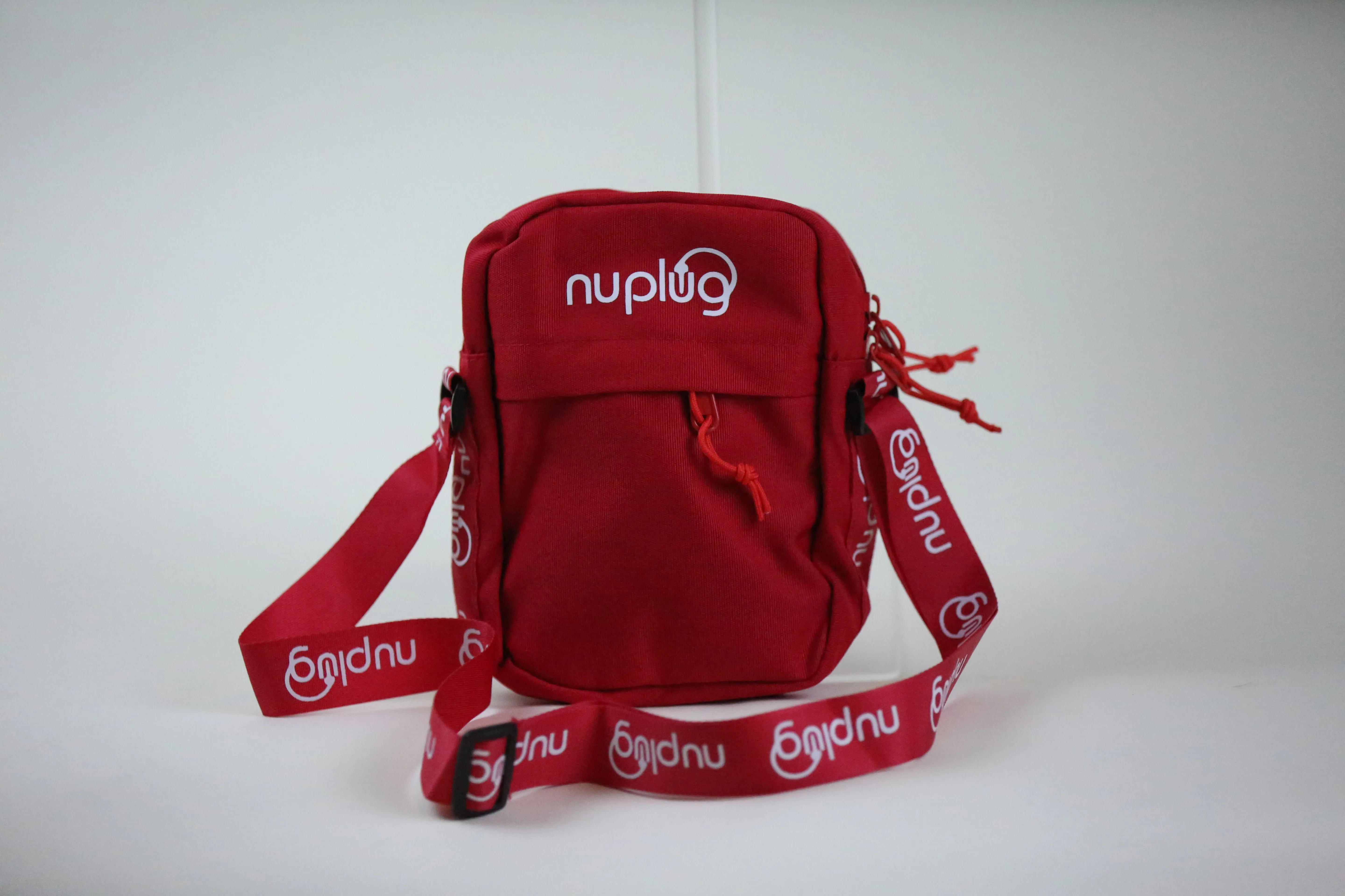 Crossbody Bag Unisex Red and White