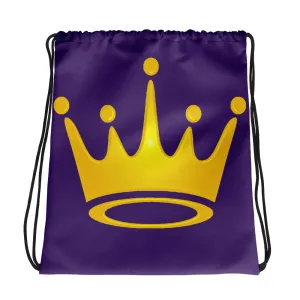 Crown Drawstring bag