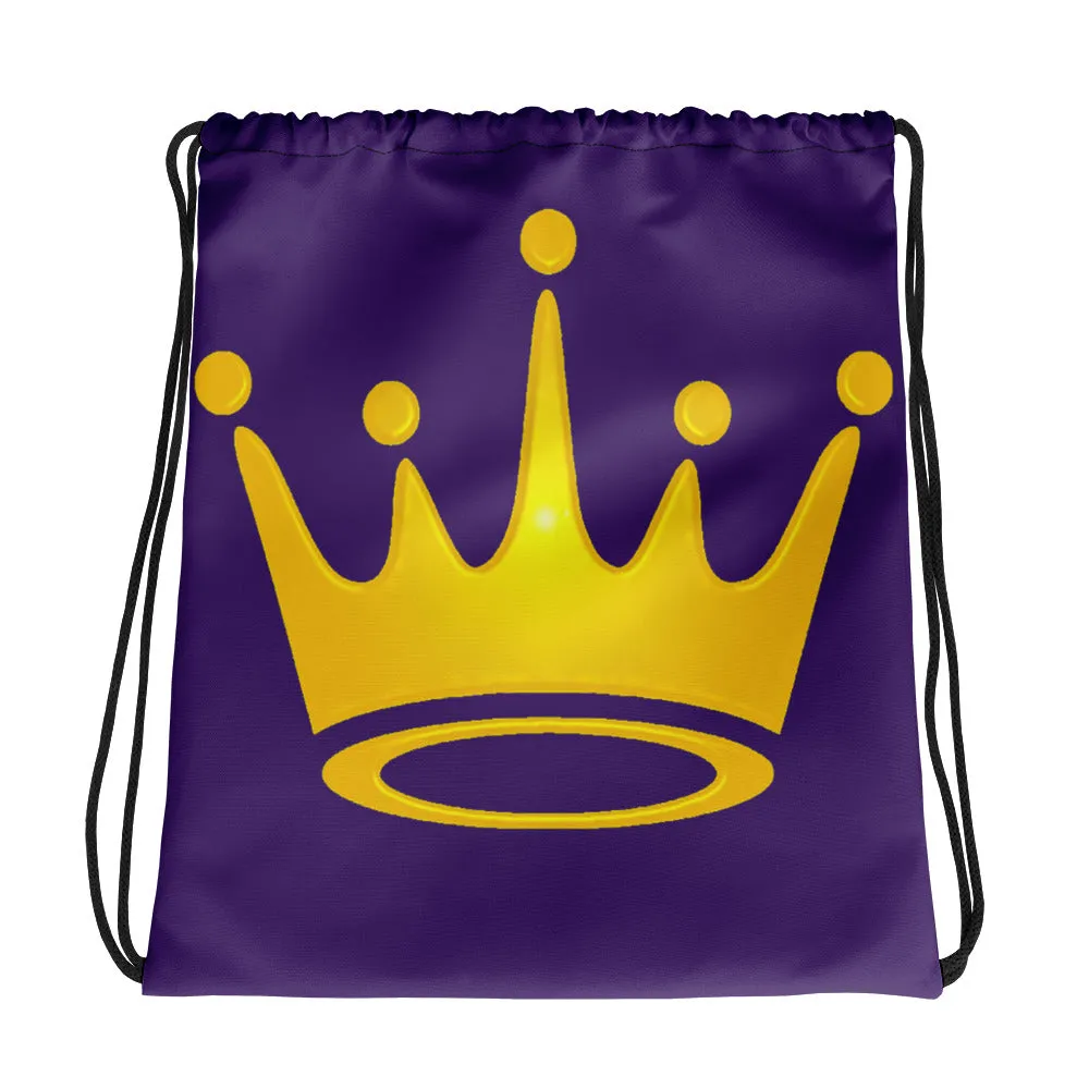 Crown Drawstring bag