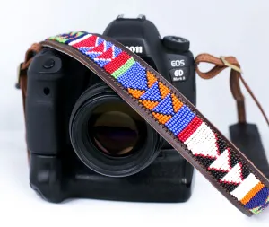 Custom Leather Camera Strap,Beaded Camera Strap,DSLR Strap, Nikon camera,Canon Camera,Personalized Camera Strap,Camera Strap, Gift for him/her