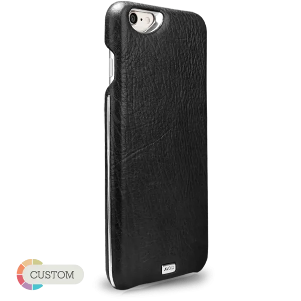 Customizable Grip Silver Argento - Unique iPhone 6 Plus/6s Plus leather case