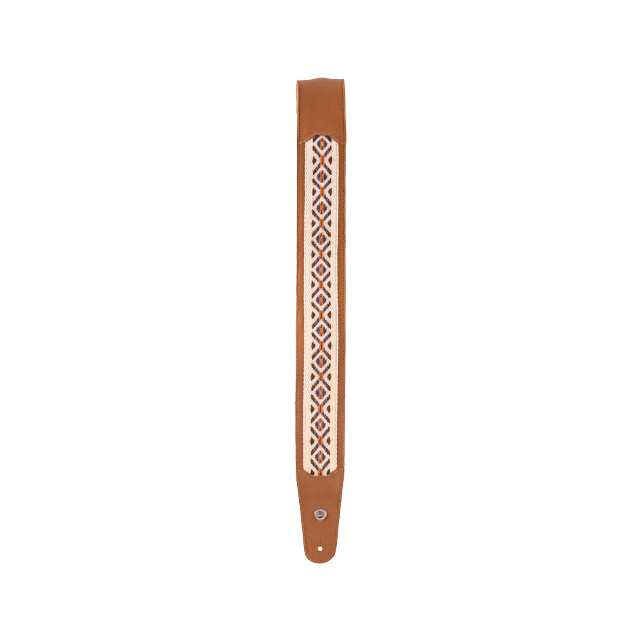 D'Addario 25WH00-DX 2.5-Inch Hybrid Leather Guitar Strap, Desert