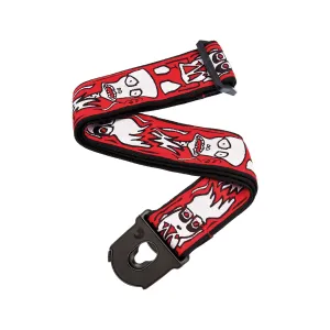 D'Addario 50PLJS02 50mm Joe Satriani Planet Lock Guitar Strap, Up in Flames