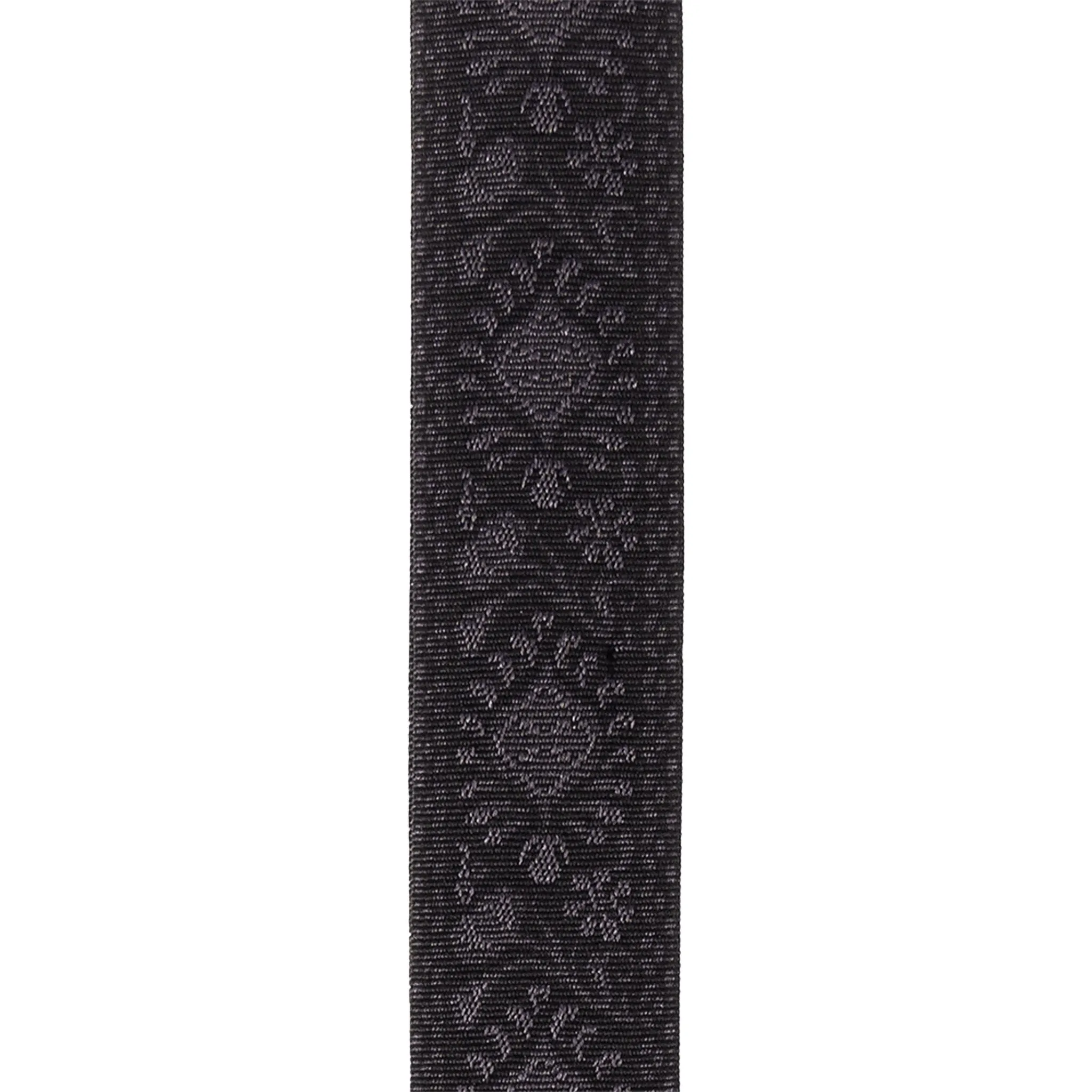 D'Addario 50TB01 50mm Woven Guitar Strap, Monterey Tubular Black