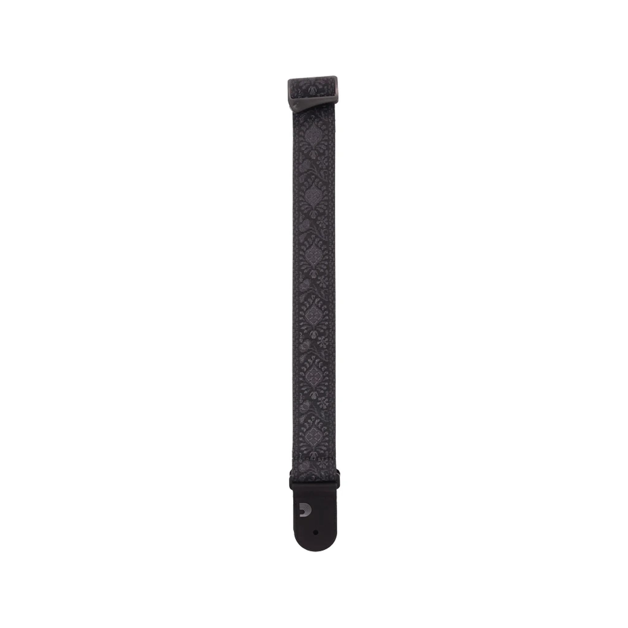 D'Addario 50TB01 50mm Woven Guitar Strap, Monterey Tubular Black