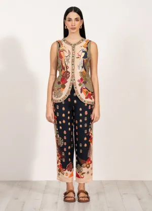 Daphne sleeveless waist coat and pants