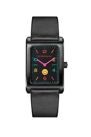 Daybreak Watch Black Rainbow Happy