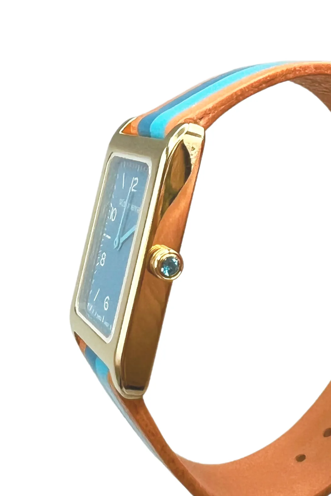 Daybreak Watch Celeste Blanc Aqua