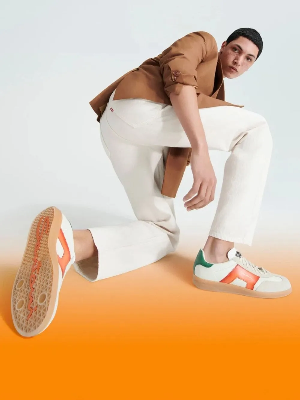 DBS Oly Retro Leather Sneakers