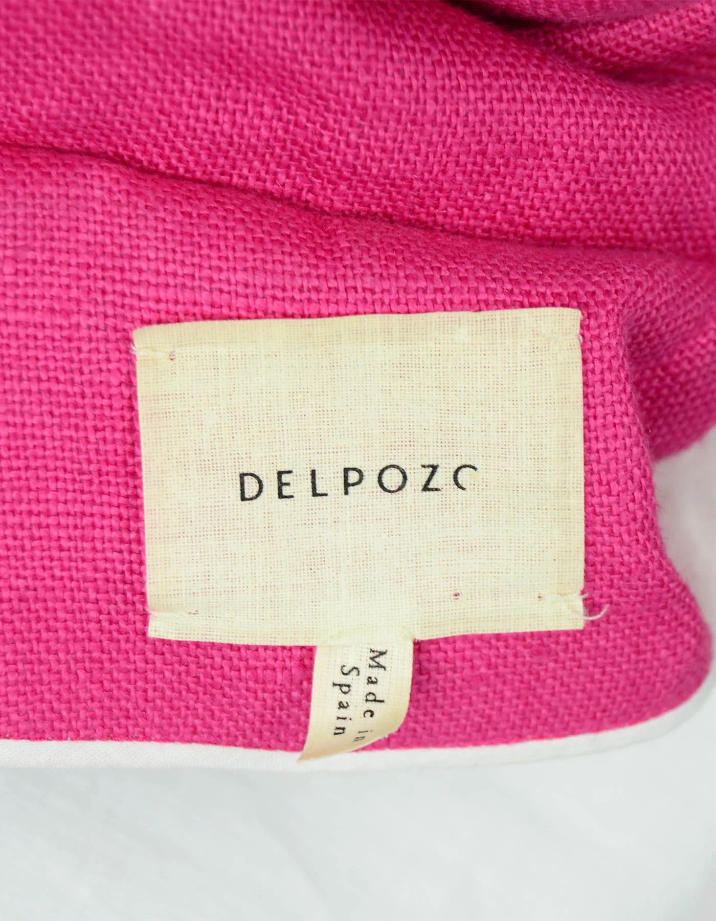 Delpozo Fuschia Fluted Linen Bell Sleeve Coat FR38