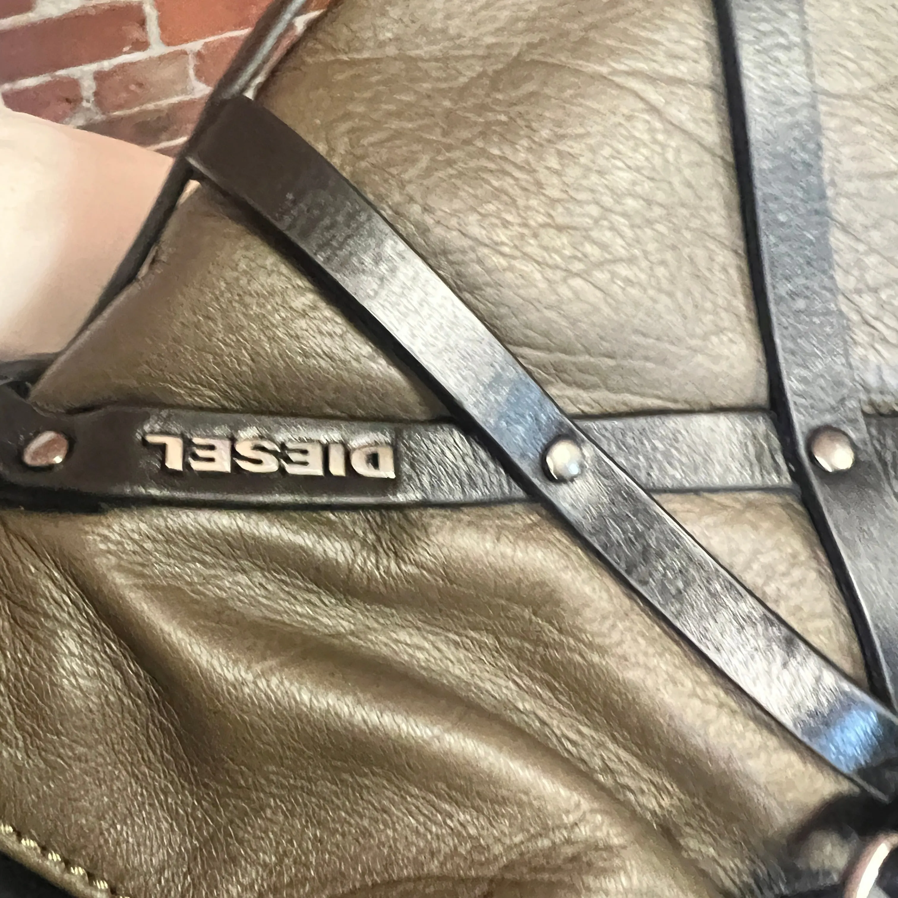DIESEL bondage leather bag