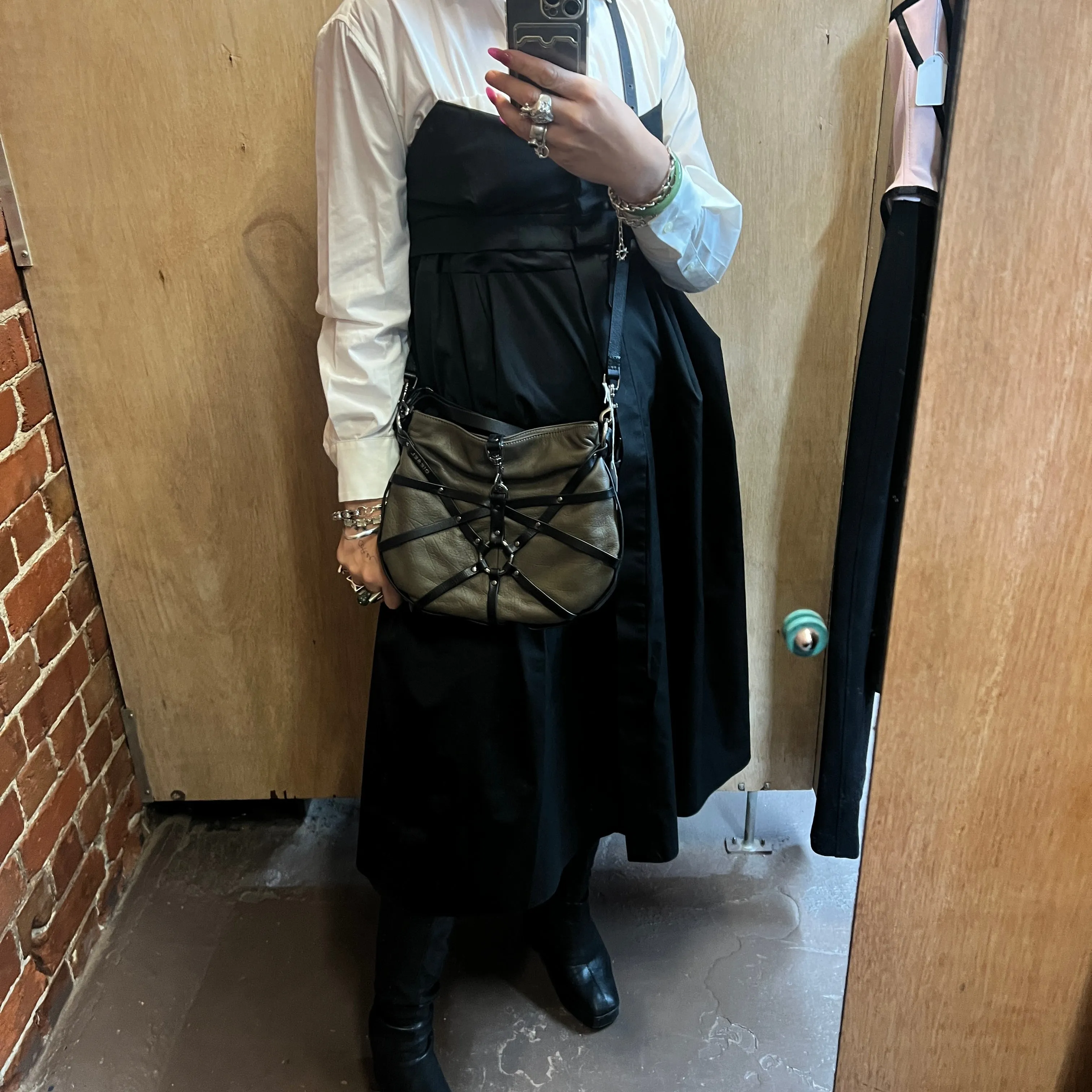 DIESEL bondage leather bag