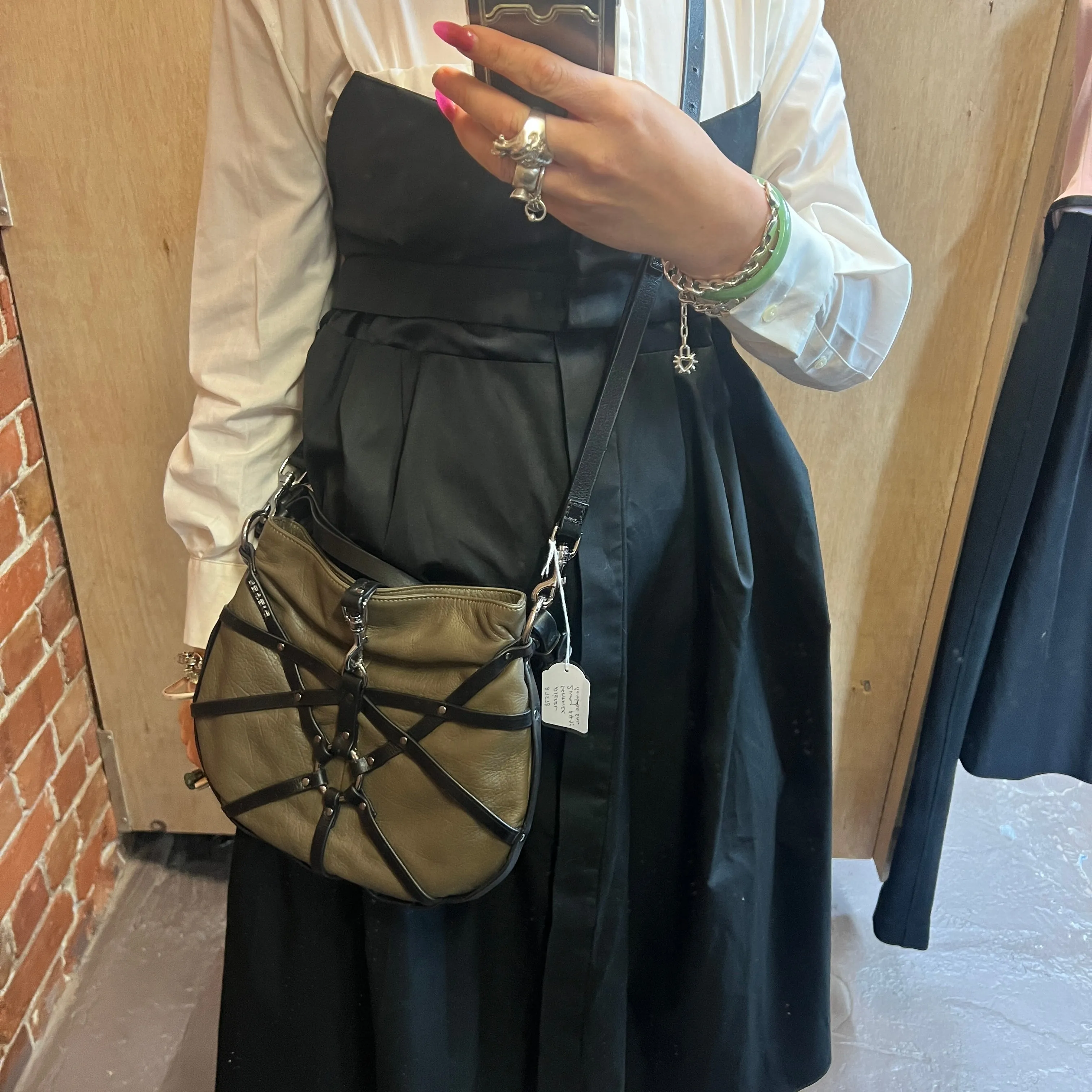 DIESEL bondage leather bag
