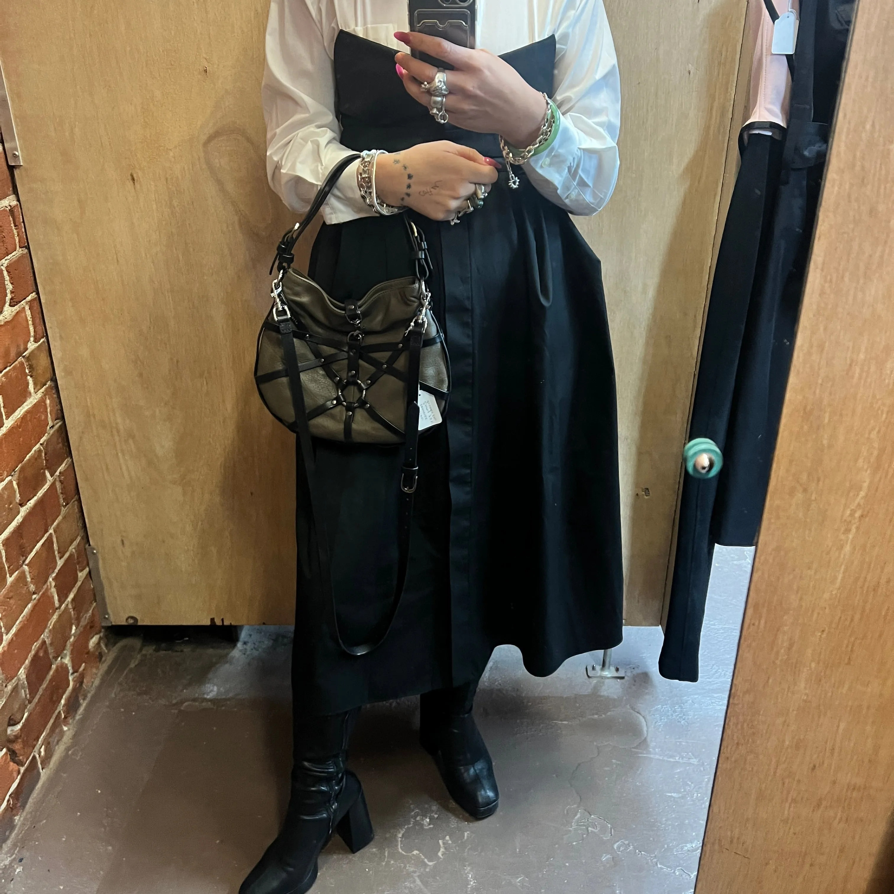DIESEL bondage leather bag