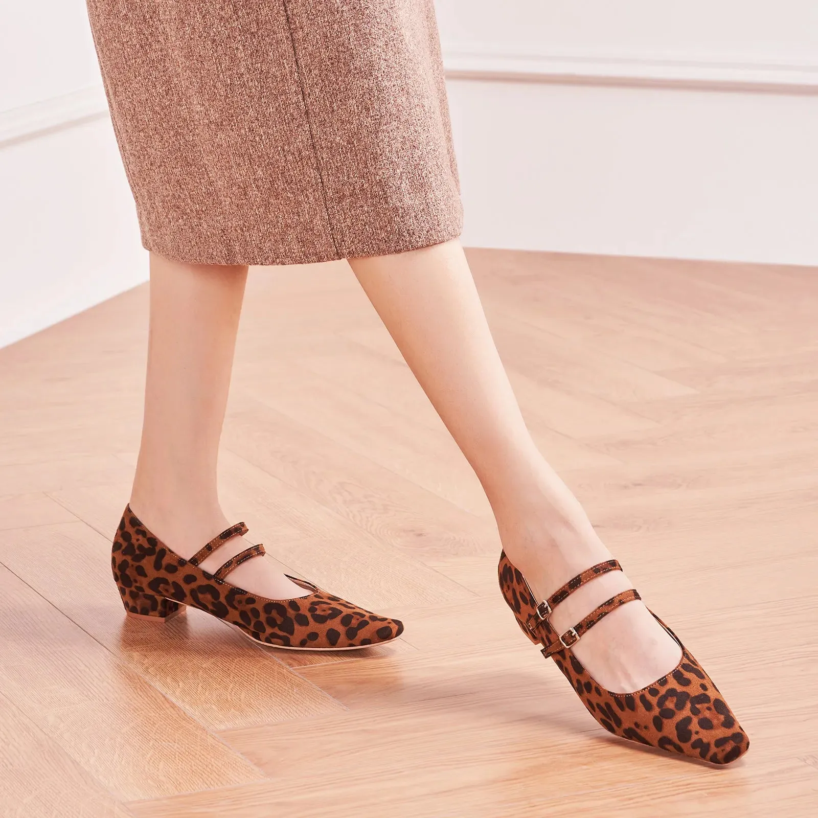 Double-Strap Block Heel (Alva)social
