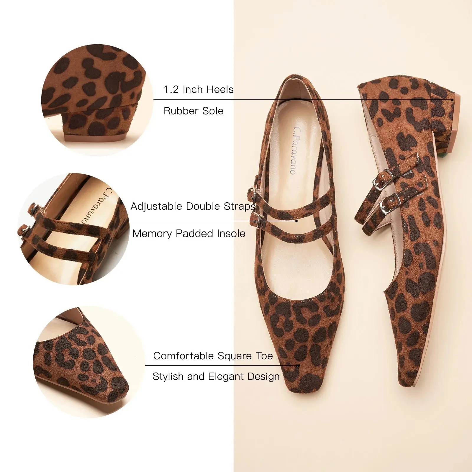 Double-Strap Block Heel (Alva)social
