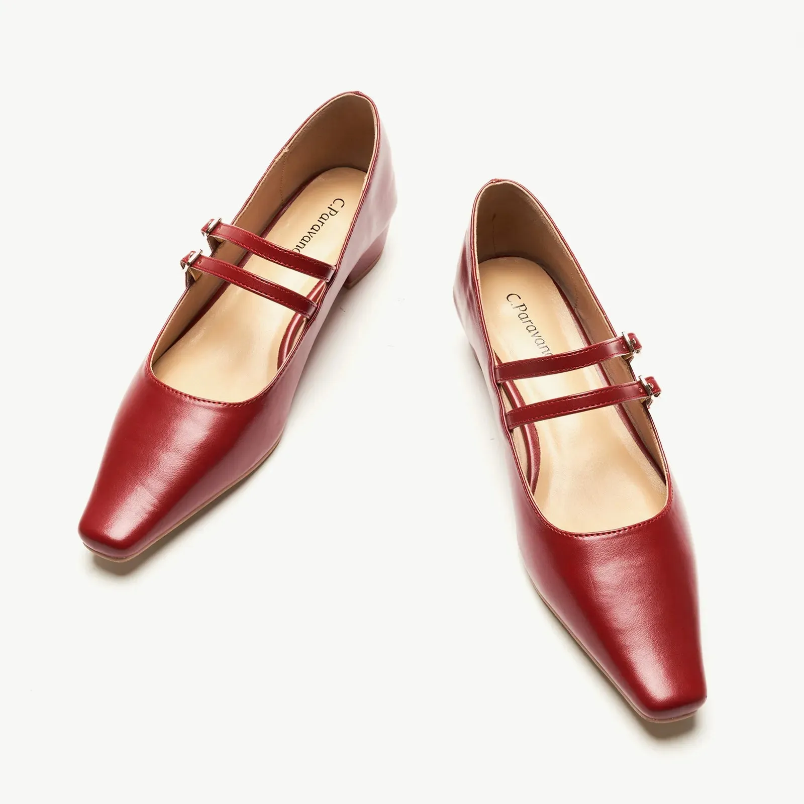 Double-Strap Block Heel (Alva)social