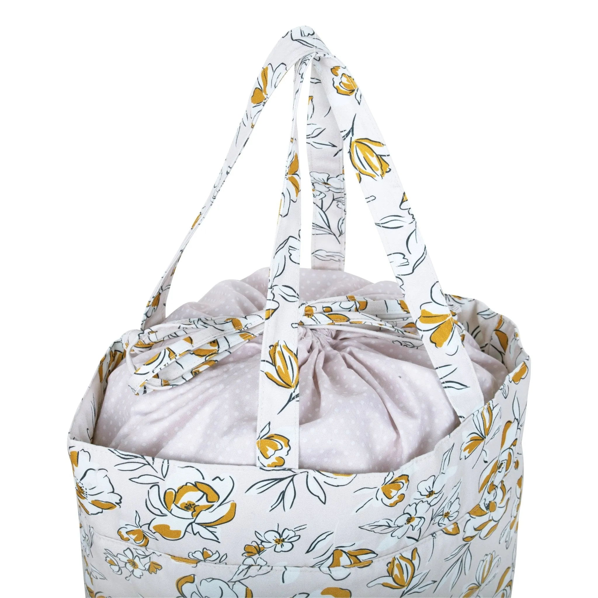 Drawstring Craft Bag | Hobby Gift | Spring Floral