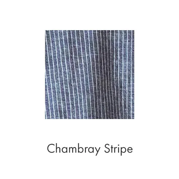 Drawstring Dress in Chambray Stripe