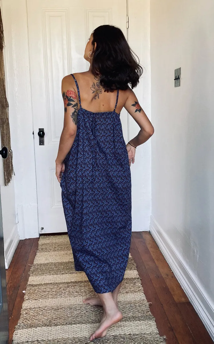 Drawstring Dress in Liberty of London Toutou