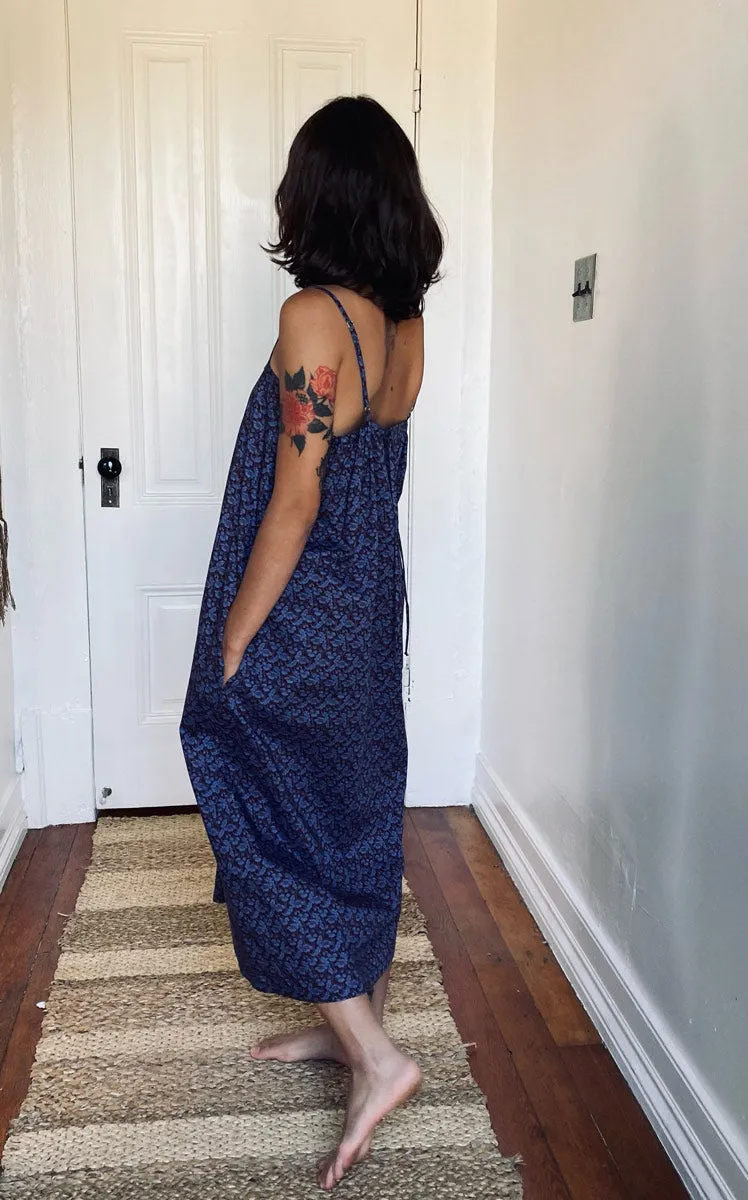 Drawstring Dress in Liberty of London Toutou