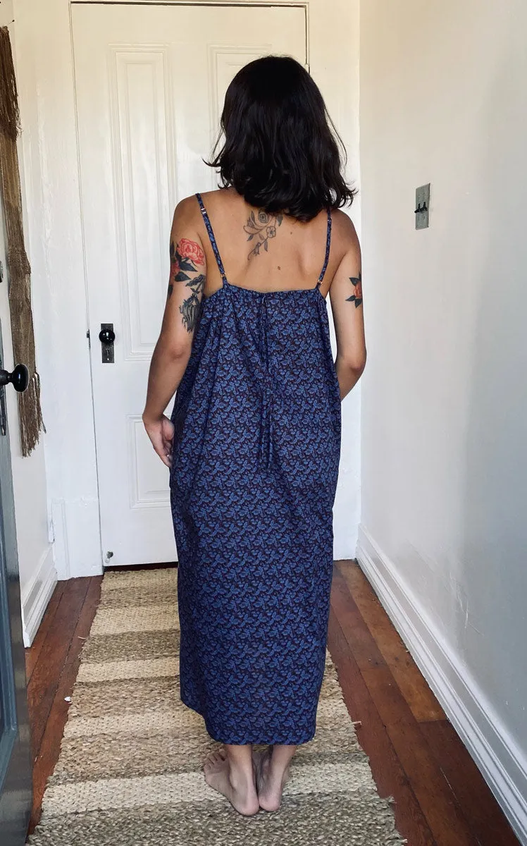Drawstring Dress in Liberty of London Toutou