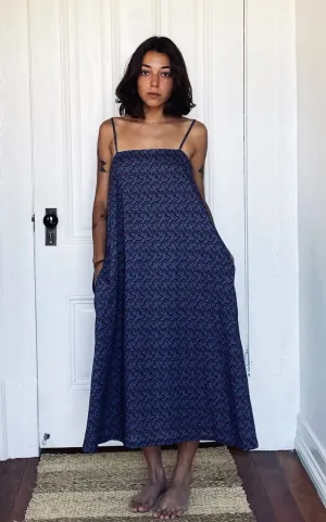 Drawstring Dress in Liberty of London Toutou