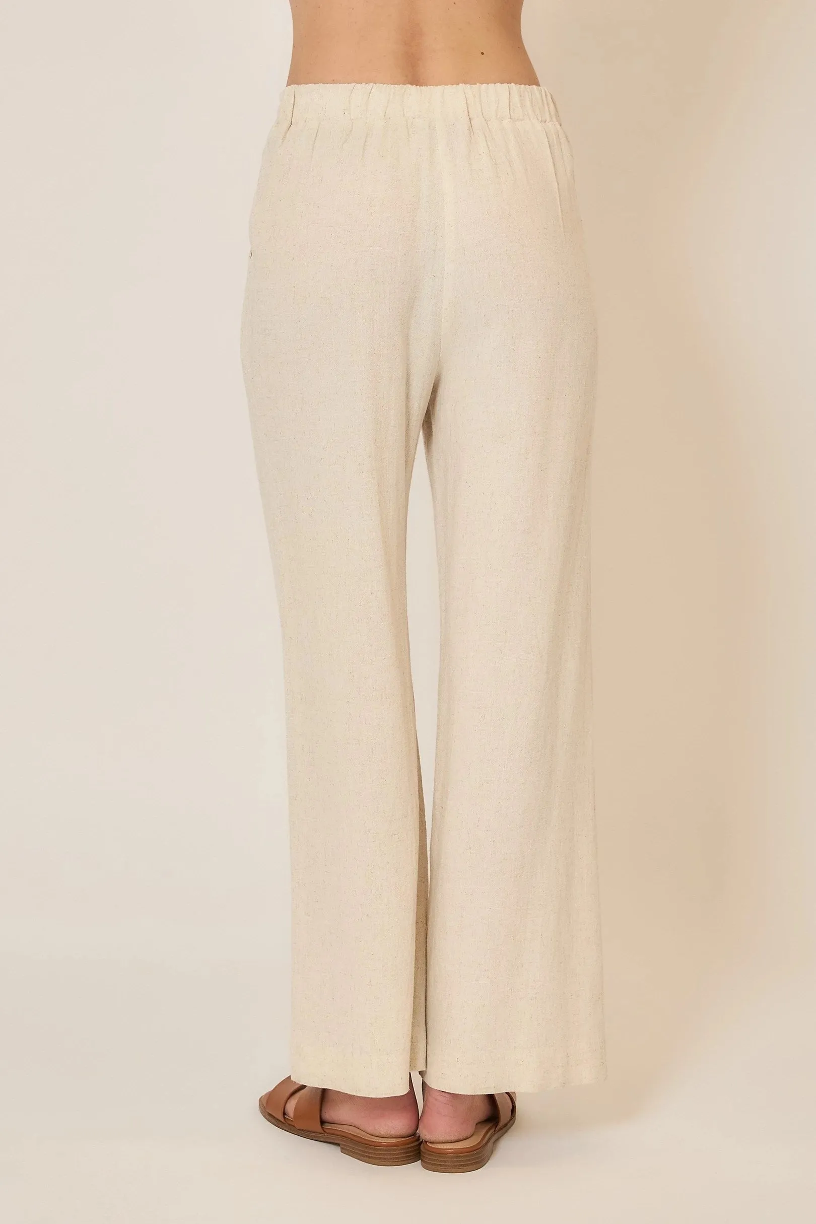 Drawstring Pants with Slip Pockets