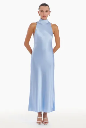 DUPONT SILK HALTER DRESS 030525