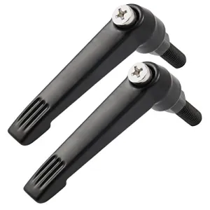 Echocart 6mm Dia 16mm Length Thread Metal Machine Adjustable Handles 2 Pcs