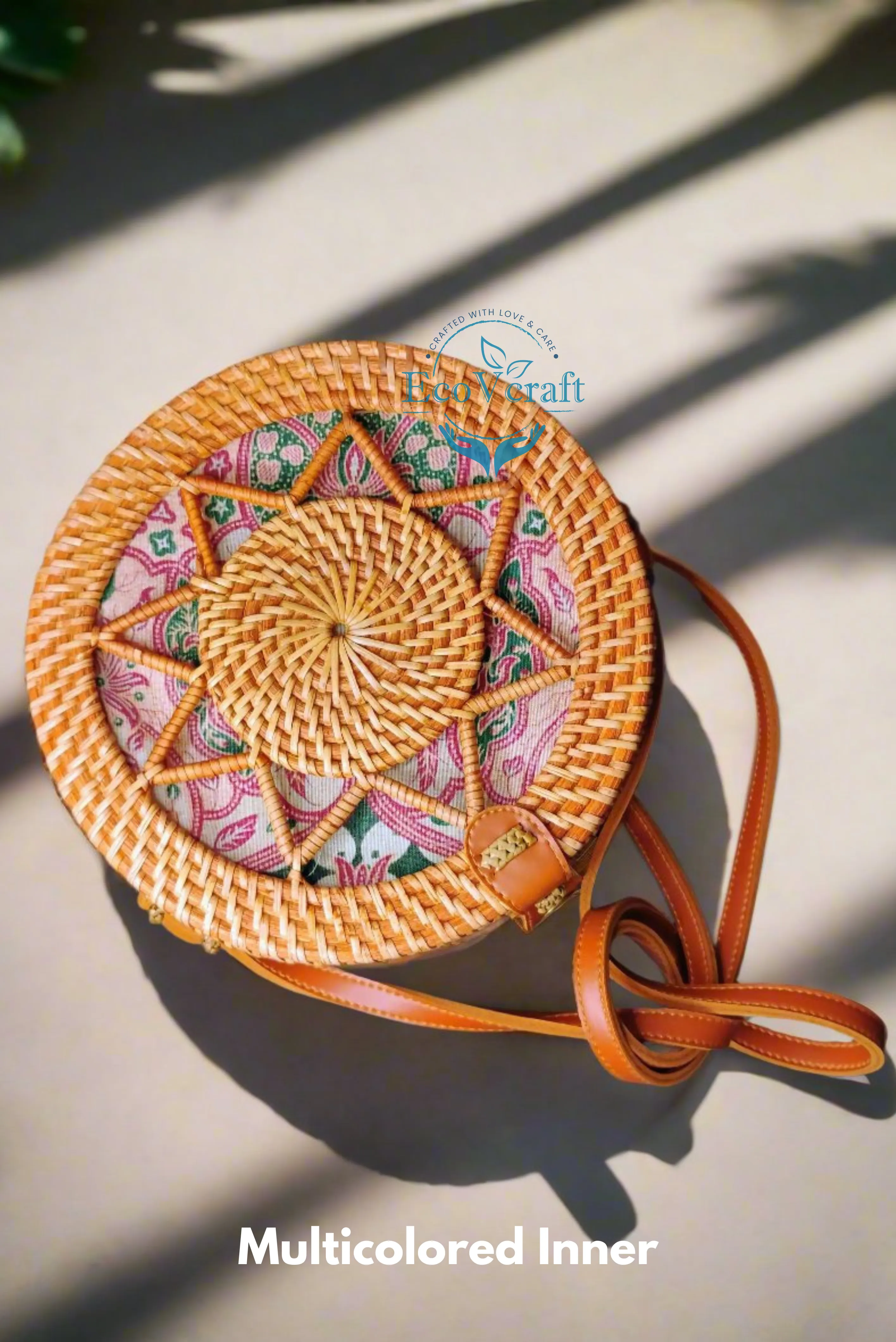 Eco Star Brown Round Sling Bag
