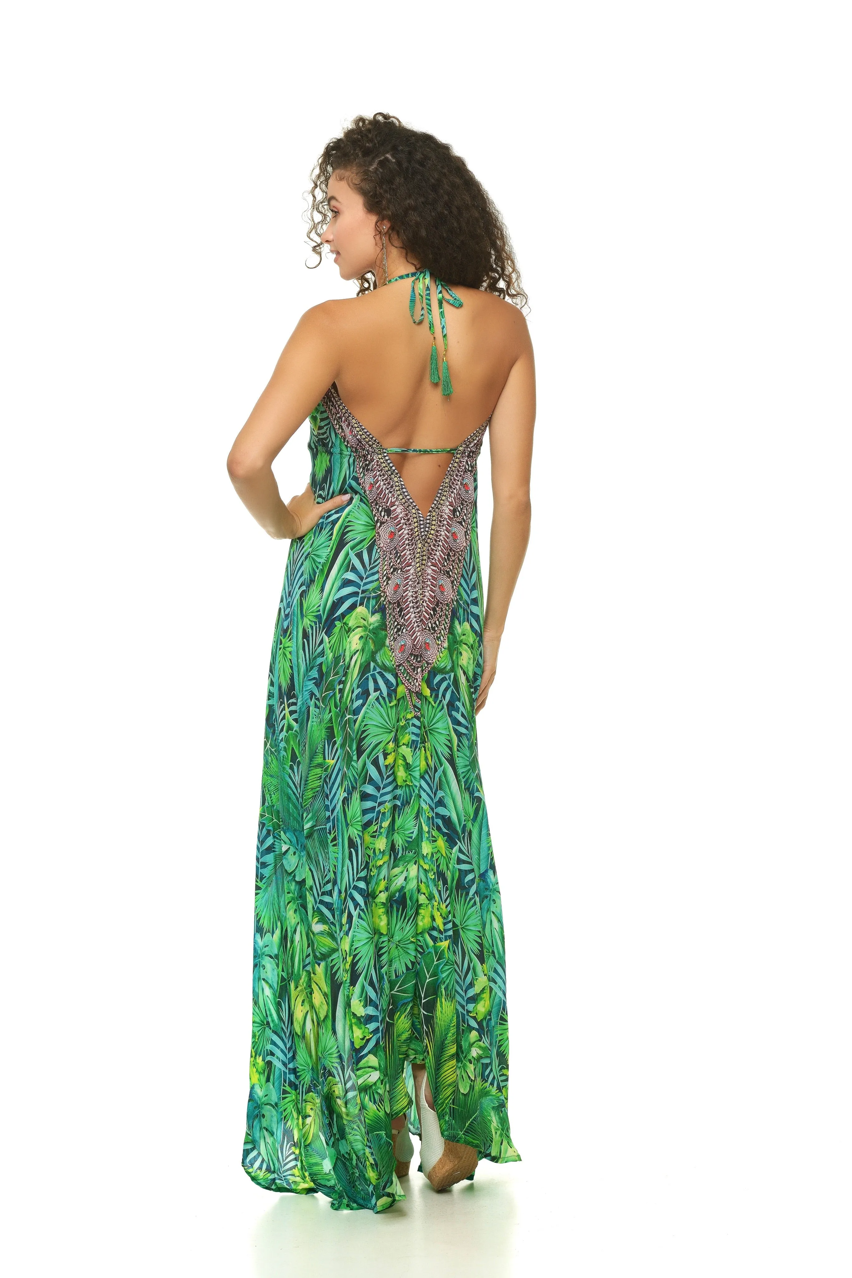 Eden Beaded Scarf Dress