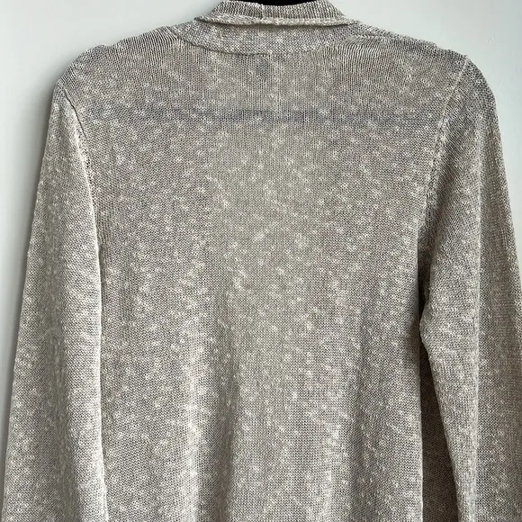 Eileen Fisher Open Front Linen blend Sweater