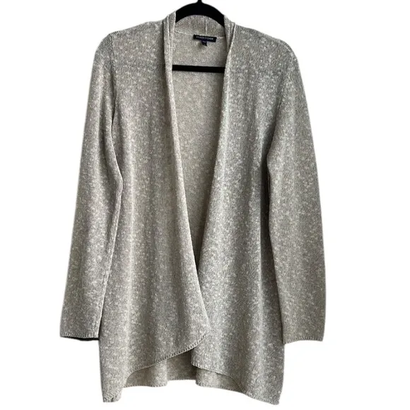 Eileen Fisher Open Front Linen blend Sweater