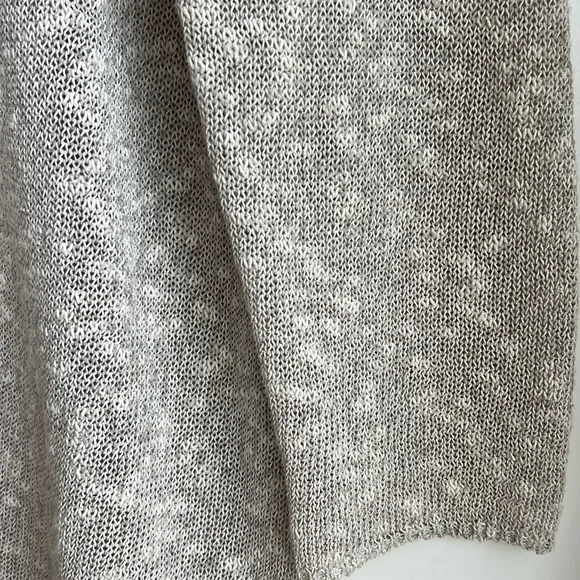 Eileen Fisher Open Front Linen blend Sweater