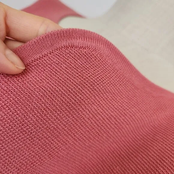 EILEEN FISHER Silk Organic Cotton Blend Open Front Crop Cardigan Salmon Pink