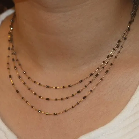 Elizabeth Necklace-Pyrite
