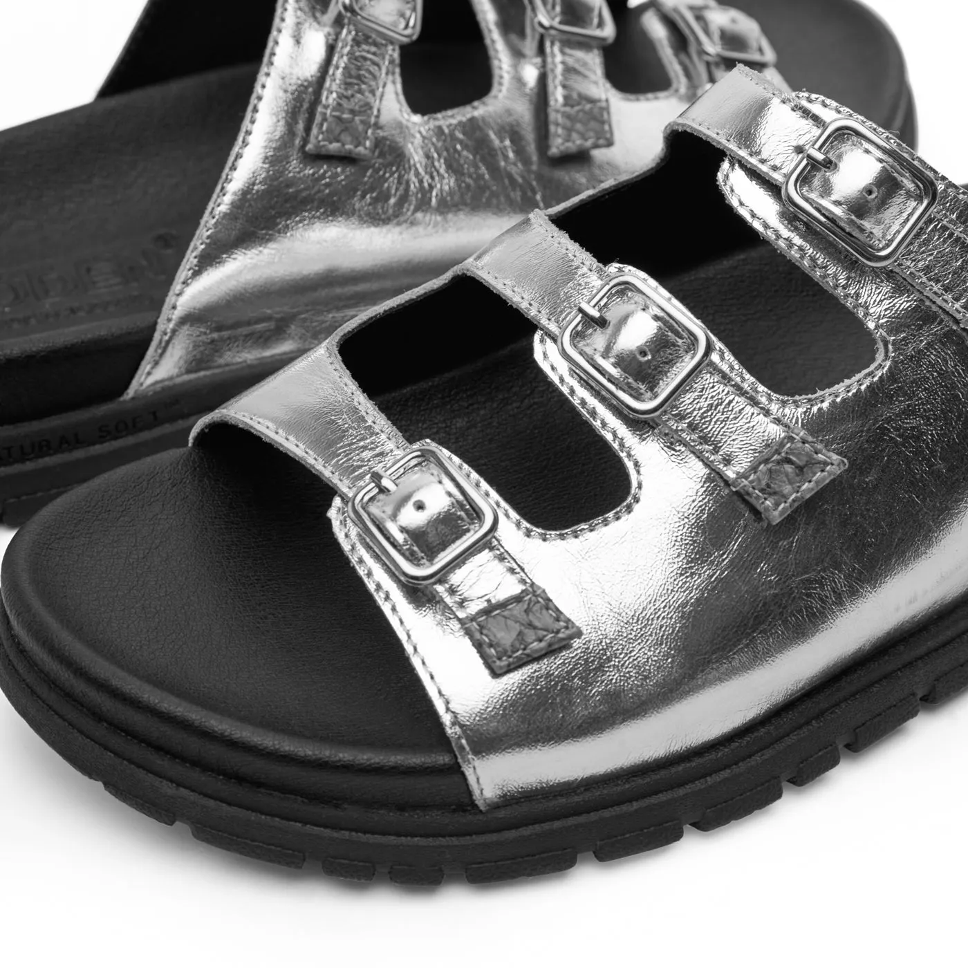 Ellen Metallic - Black/Silver