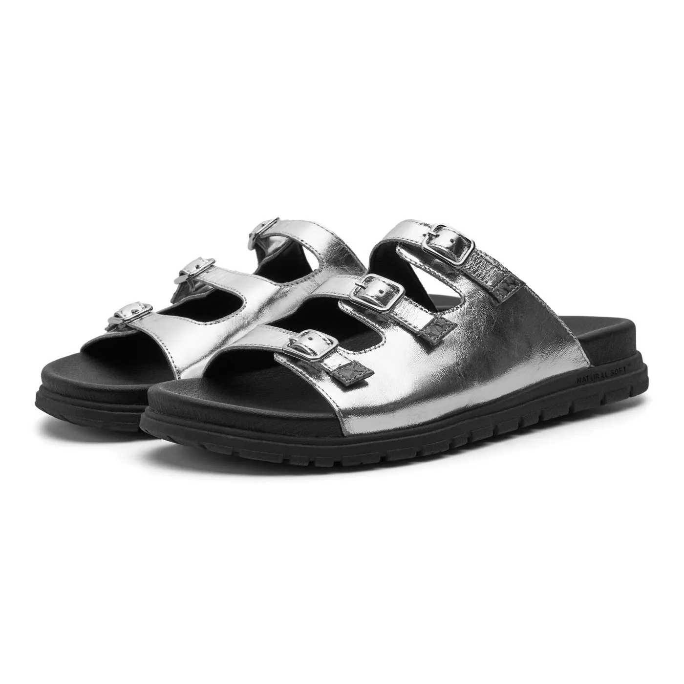 Ellen Metallic - Black/Silver